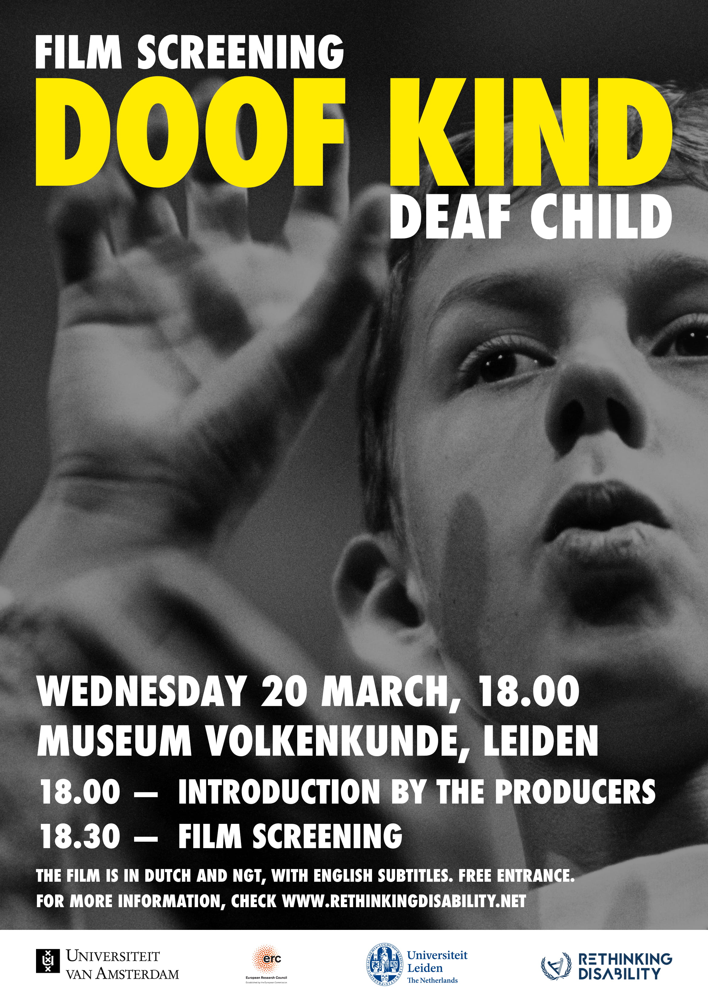 Poster Doof Kind film screening